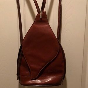 Ladies Backpack Italian Leather Vera Pelle